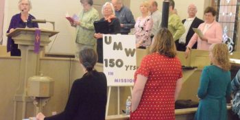 United Methodist Women celebrate by Oswego Methodist women.
