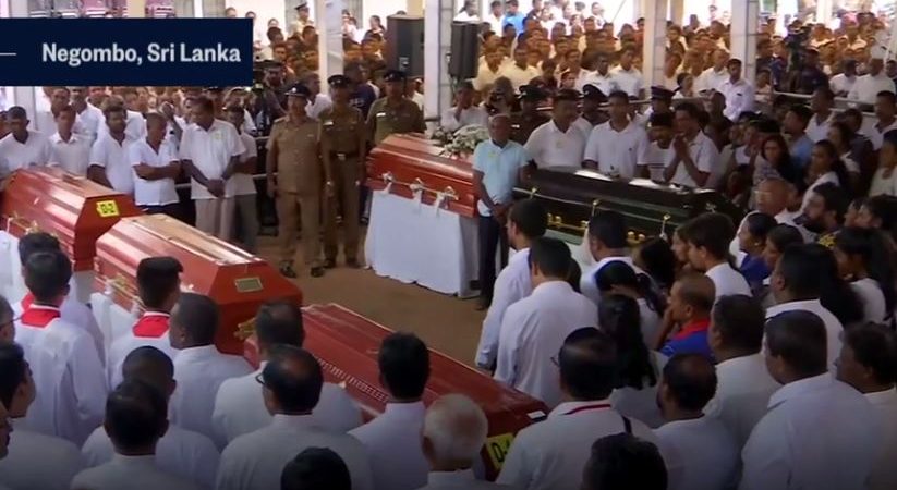 Christian massacre in Sri Lanka.