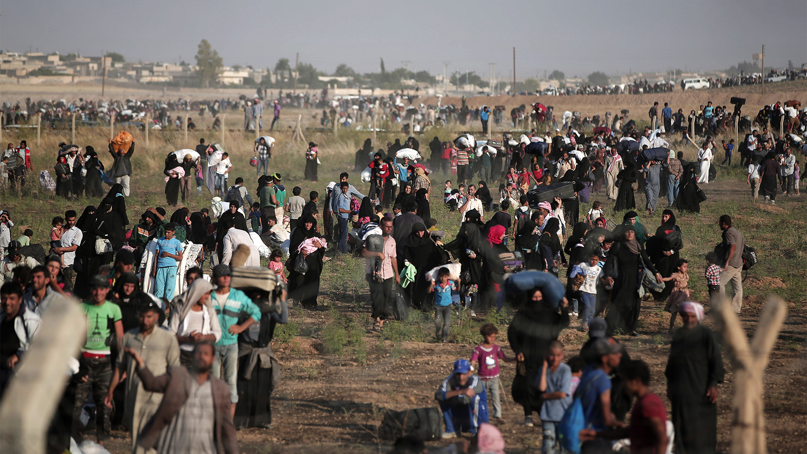 Refugees fleeing