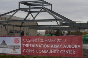 Work on the community center is beginning.