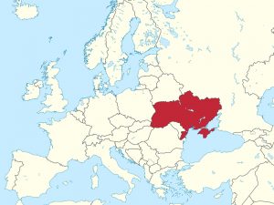 Ukraine on the map.