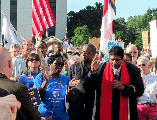William Barber at a march