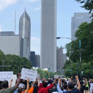 Juneteenth interfaith march in Grant Park.