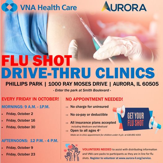 flu shot clinics drive-thru in Aurora