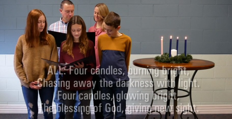 Fourth Advent candle