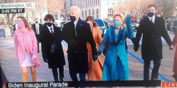 President Joe Biden walk parade route