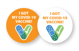 Vaccine stickers