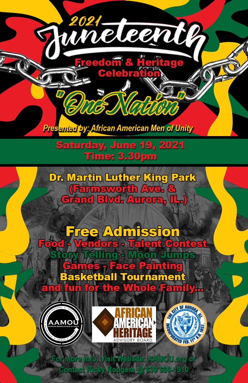 Aurora Juneteenth flyer